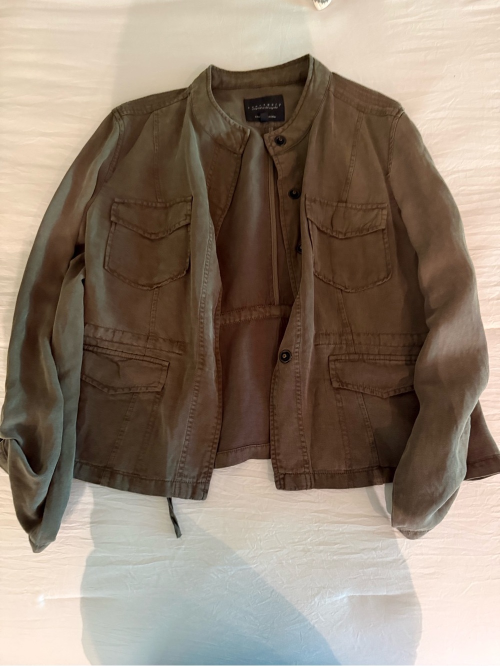 Sanctuary Olive Green Military-Style Utility Jacket